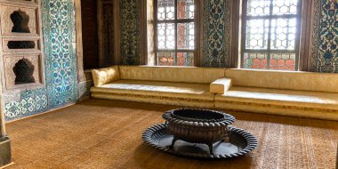 interior detail of the topkapi palace in istanbul