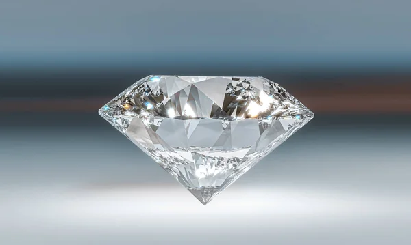 Berlian Klasik Yang Berkilau Render — Stok Foto