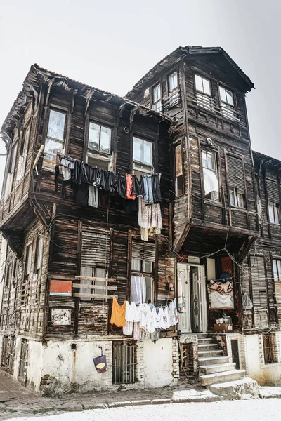 Traditioneel Houten Huis Istanbul — Stockfoto