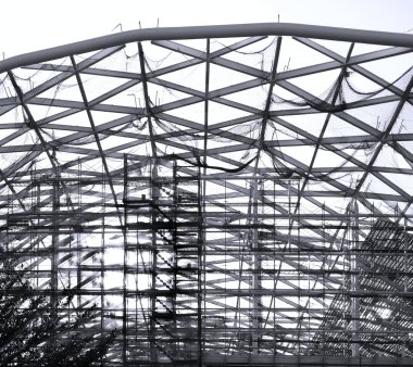 büyük bir salonu inşaatı