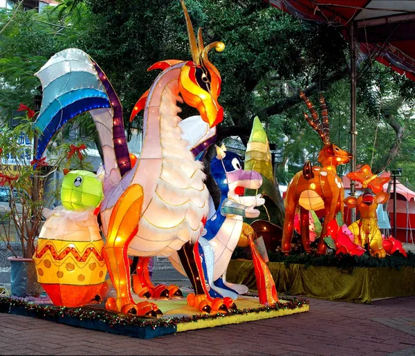 Kleurrijke lantaarn op het festival van de lantaarn in taiwan — Stockfoto