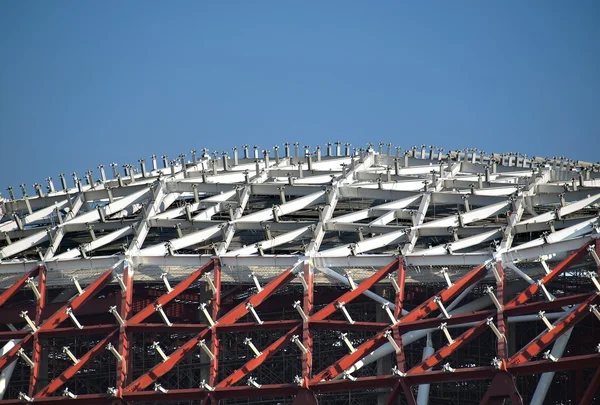 Konstrukcja dachu dużych przemysłowych — Zdjęcie stockowe