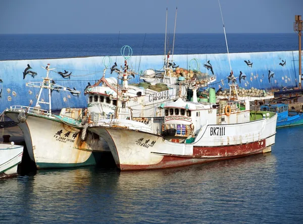 Traditionelle chinesische Fischerboote — Stockfoto