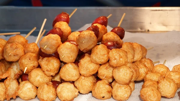 Fried Chinese Fish Balls — Stock Photo, Image