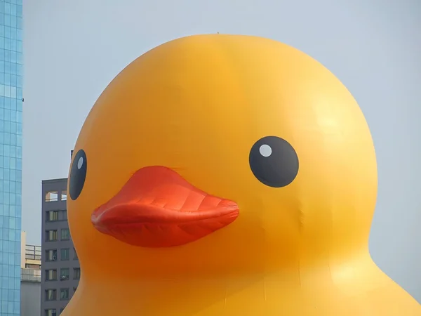 Visites de canards géants en caoutchouc Taiwan — Photo