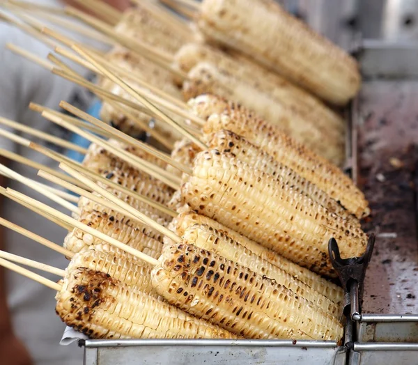 Grilled White Corn Cobs — Stock Photo, Image