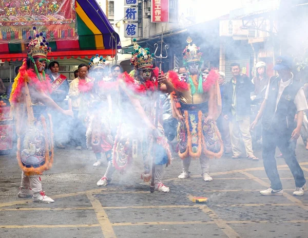 Young Men Dressed up as Ancient Warriors