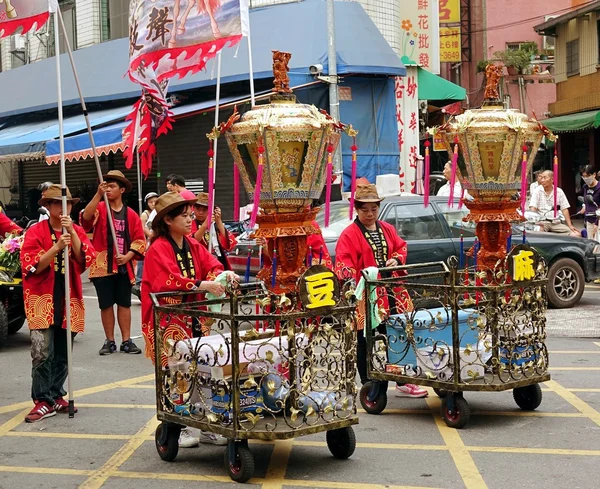 Processione religiosa a Taiwan — Foto Stock