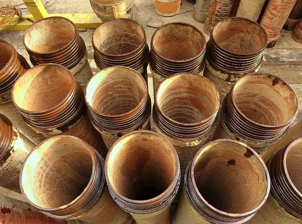 Ceramic Sewage Pipes — Stock Photo, Image