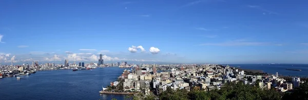 Panorama de la ciudad de Kaohsiung y Puerto — Foto de Stock