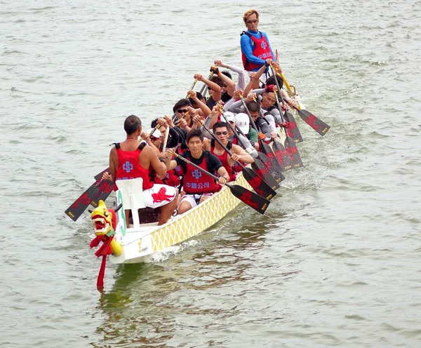 Festival dračích lodí 2014 v Kao-siung, Tchaj-wan — Stock fotografie