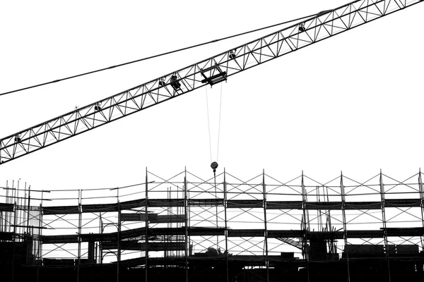 Large Scale Construction in Outline — Stock Photo, Image