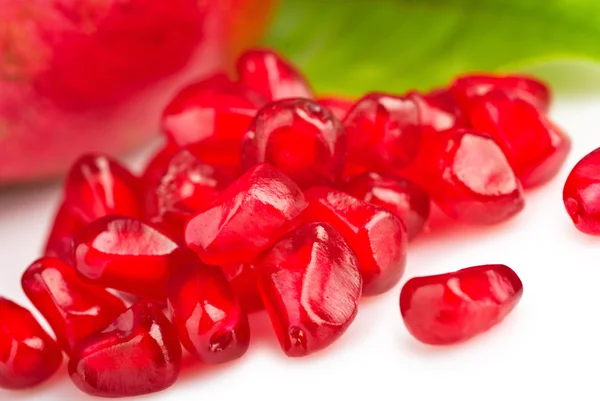Pomegranate fruit seeds macro — Stock Photo, Image