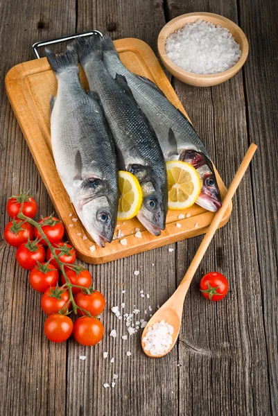 Pesce branzino — Foto Stock