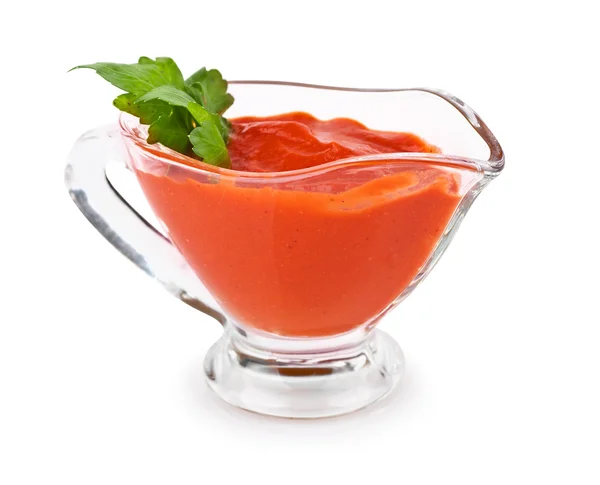 Salsa de tomate con perejil — Foto de Stock