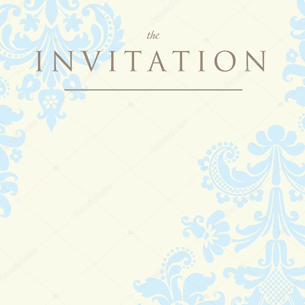 Invitation to the wedding or announcements