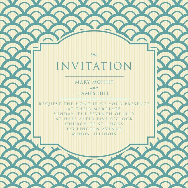 Vintage convite elegante — Vetor de Stock