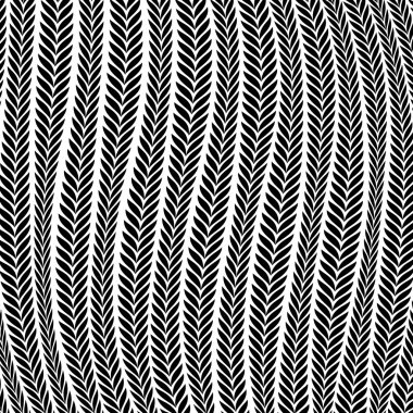 Pattern Wheat Ear Blowing In The Wind