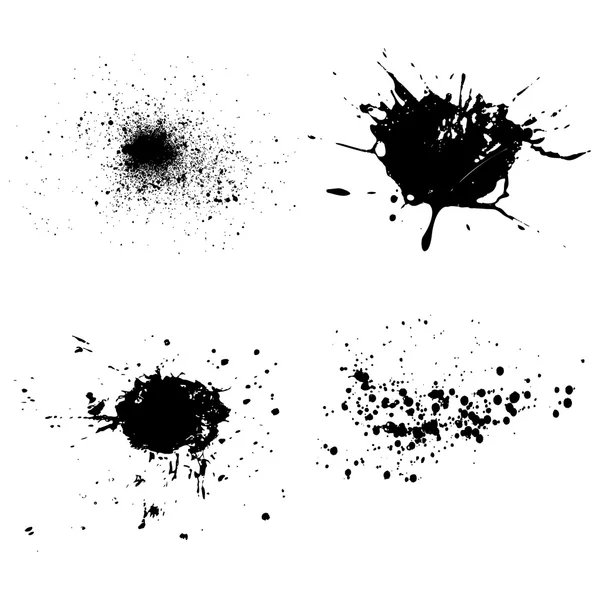 Spatter and blots — Stock Vector