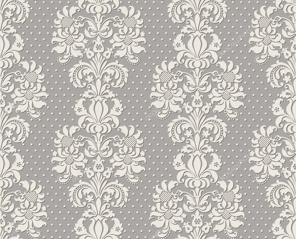 Illustration of seamless background pseudo lace in vintage style