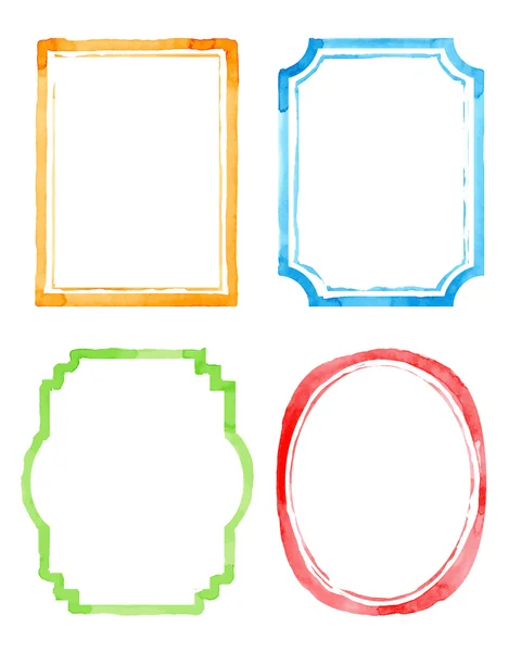 Set vintage artistic frames — Stock Vector