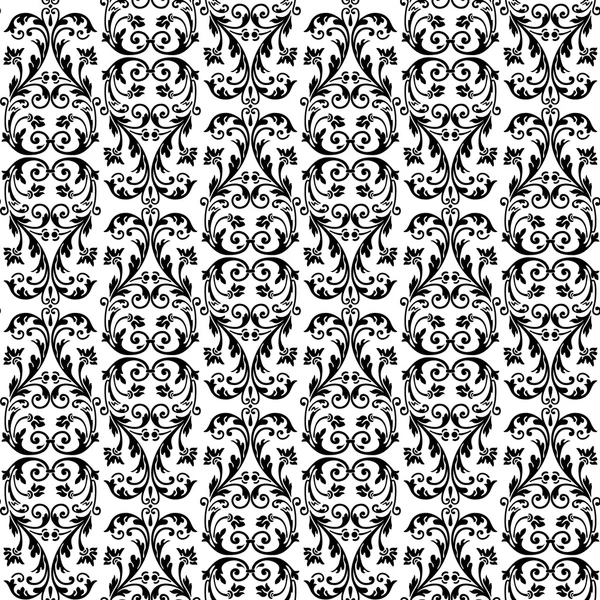 Vecteur fond riche sans couture dans le style Renaissance. Tapis floral — Image vectorielle