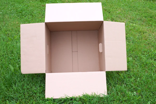 Caja en hierba . — Foto de Stock