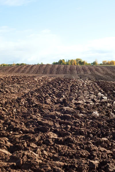 Geploegd veld. — Stockfoto