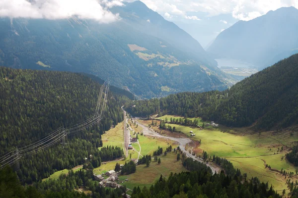 Valley in Alps. — Stock Photo, Image
