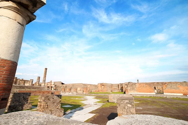 Ruiny Pompejí, Itálie. — Stock fotografie