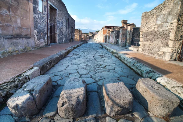 Pompeia rua, Itália . — Fotografia de Stock