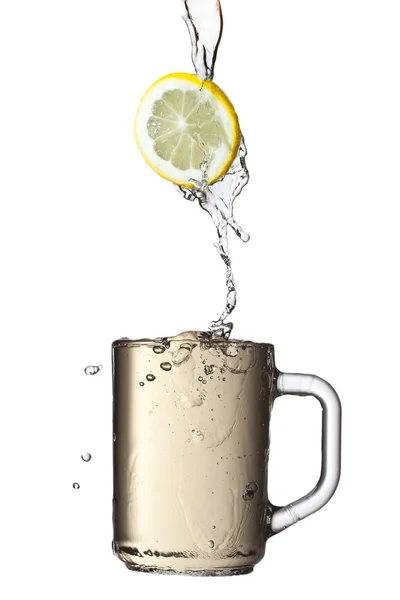 Limón y té . —  Fotos de Stock