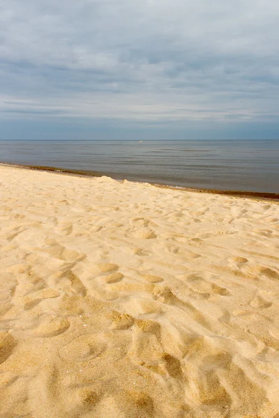 Sandy Baltic coast, Latvia . — стоковое фото