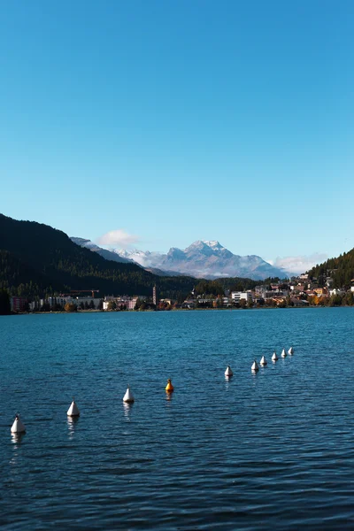 Сент-Моріц озера, Швейцарія. — стокове фото