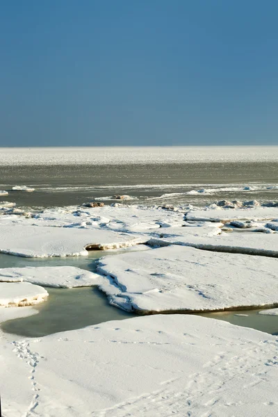Zmrazené Baltské moře. — Stock fotografie