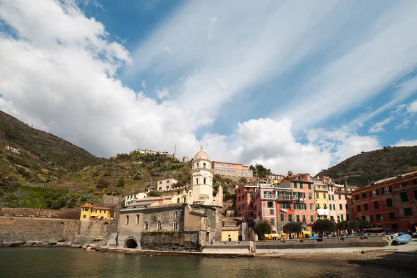 Vernazza city, Liguria, Italia . — Foto de Stock