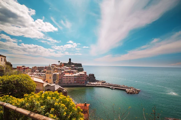 Vernazza città, Liguria, Italia . — Foto Stock