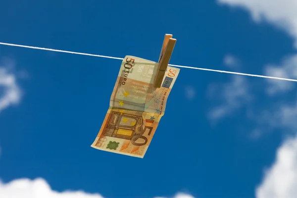 Witwassen van geld. — Stockfoto