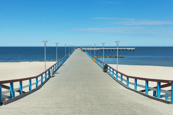 Ponte sul mare a Palanga, Lituania, Europa . — Foto Stock