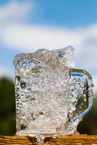 Glas och vatten. — Stockfoto