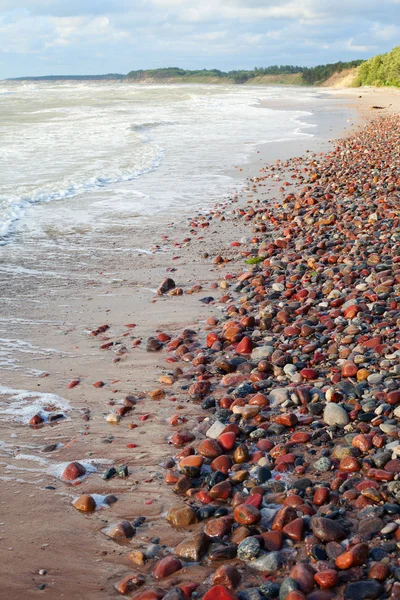Småsten på stranden. — Stockfoto