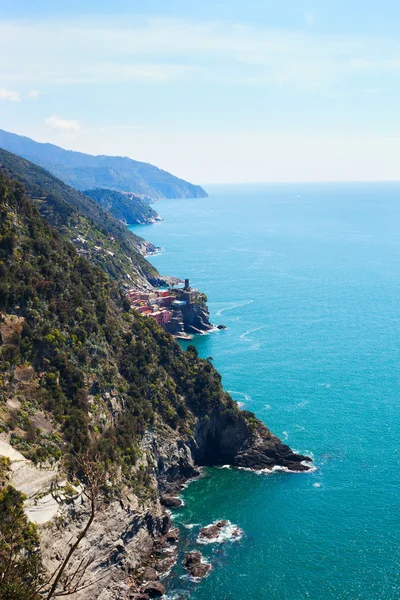 Vernazza city, cinque terre, Italië. — Stockfoto