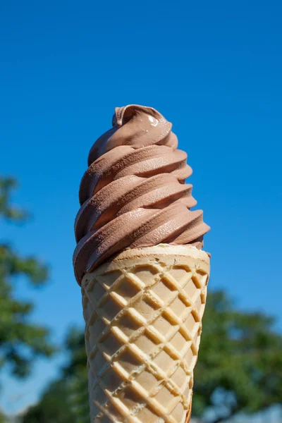 Chocolate ice cream. — Stock Photo, Image