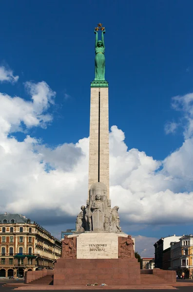 Freedom monument, Riga, Latvia. — Stock Photo, Image