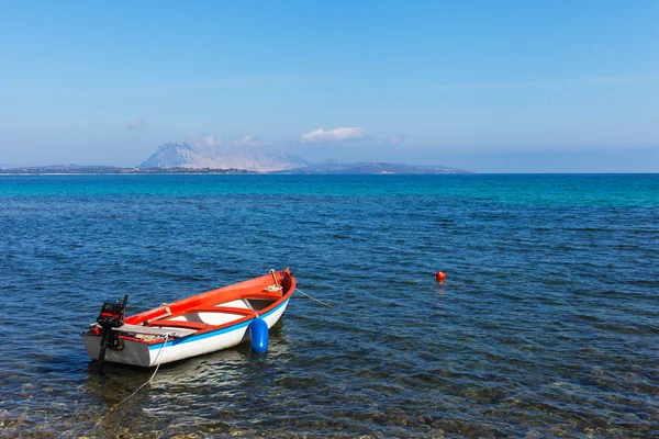 Boat in Mediterranean sea. — Stock Photo, Image