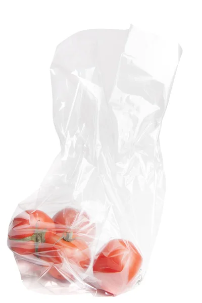 Tomatoes in plastic. — Stock Photo, Image