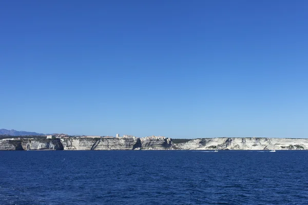 Corsica kust van bonifacio, Frankrijk. — Stockfoto