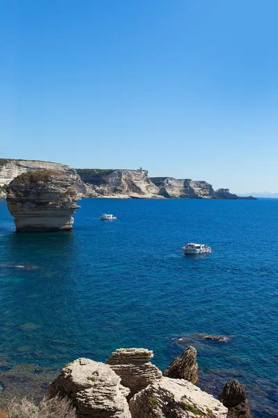 Acantilados blancos, Córcega, Francia . — Foto de Stock