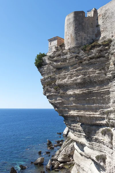 Bonifacio pobřeží, Korsika, Francie. — Stock fotografie