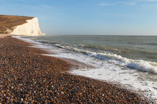 Seven Sisters cliffs, Inghilterra, Regno Unito . — Foto Stock